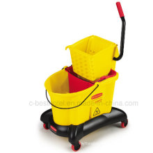 Plastic Side Press Double Bucket Mop Wringer